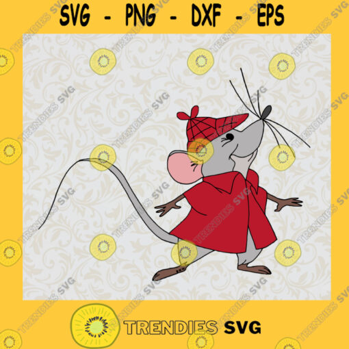 Roquefort Mouse Svg Gray Mouse Svg Disney Cartoon Svg The Aristocats Svg