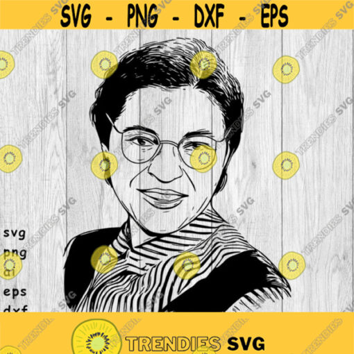 Rosa Parks Civil Rights Icon svg png ai eps dxf DIGITAL files for Cricut CNC and other cut projects Design 310