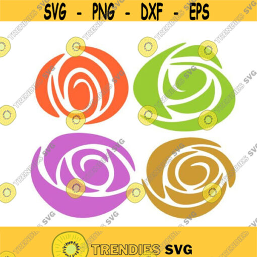 Rose Flowers Flora Cuttable Design Pack SVG PNG DXF eps Designs Cameo File Silhouette Design 883