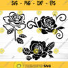 Rose SVG Bundle Valentines Day Flower svg Flower svg file Rose Svg Rose Clipart Valentines svg files rose dxf rose iron on
