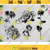 Rose SVG Floral SVG Flower SVG Rose svg Files For Cricut svg Files For Silhouette svg Cut Files Iron On Transfer Digital Download .jpg