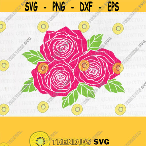 Roses Template Svg Roses Svg Roses Clipart Svg Roses Stencil Svg Roses Stamp Svg Roses Paper Cut Svg Flower SvgDesign 826