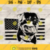 Rottweiler Svg US flag Svg pet Svg Silhouette and Cricut Files Svg Png Eps Jpg Instant Download Design 301