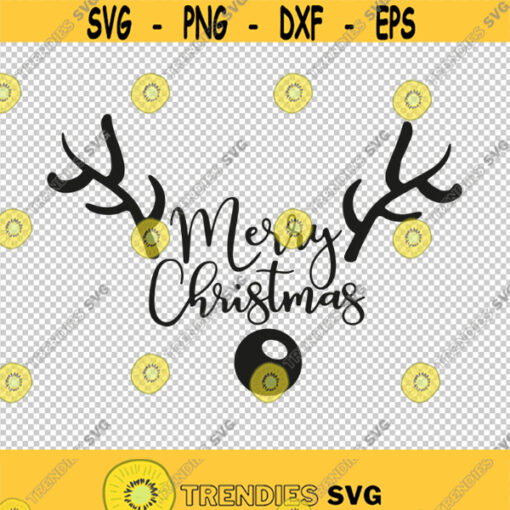 Rudolph The Red Nosed Reindeer Merry Christmas SVG PNG EPS File For Cricut Silhouette Cut Files Vector Digital File