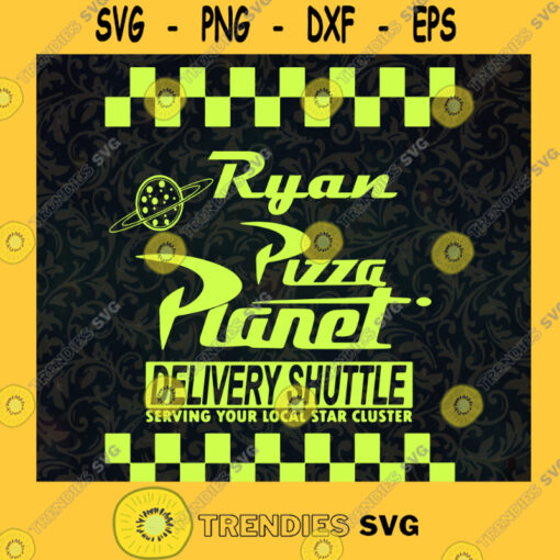 Ryan Pizza Planet Neon Green SVG Digital Files Cut Files For Cricut Instant Download Vector Download Print Files