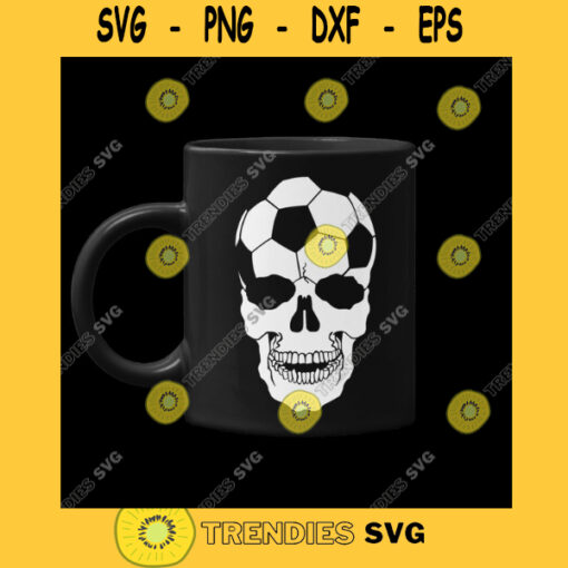 SOCCER SKULL DESIGN Soccer Skull Svg Soccer Ball Skull Design Soccer Skull Design Png Dxf Eps Svg Pdf