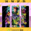 STRAIGHT 20oz Hocus Pocus Sanderson Sisters Skinny Tumbler JPG PNG image Tumbler File For Sublimation Ready To Cut Digital File