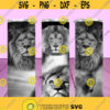 STRAIGHT 20oz Lion Lions Love Skinny Tumbler JPG PNG image Tumbler File For Sublimation Ready To Cut Digital File
