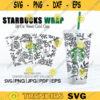 STRANGERS Seamless Wrap Starbucks Venti Cup Wrap png svg abstract faces drawing sticker SVG Files For Cricut Silhouette Download 78