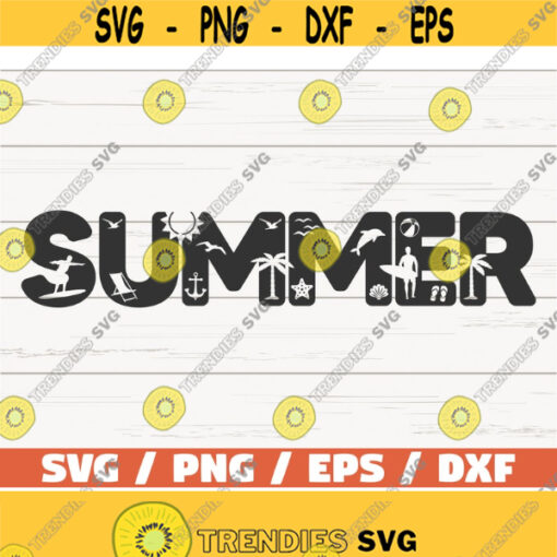 SUMMER SVG Cut File Cricut Commercial use Instant Download Silhouette Clip art Summertime Summer Shirt Vacation Svg Design 534