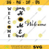 SUNFLOWER welcome sign svg welcome svg porch sign svg farmhouse sign svg welcome home svg vertical welcome svg welcome porch sign svg copy