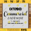 SVG Extended License Commercial use svg Commercial License Up to 500 Designs Sold 215