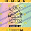 SVG Love Camping dxf png eps tent trailer camper Design 130
