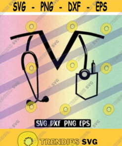 SVG Nurse scrubs dxf png eps instant download vector Design 122