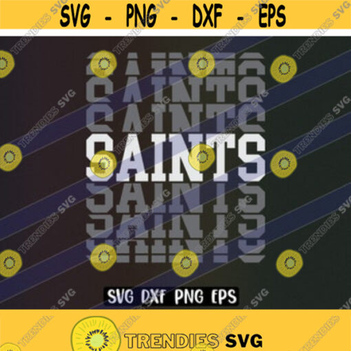 SVG Saints Football baseball dxf png eps cricut cutfile school football cheer team Spirit Design 184