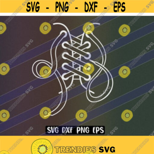 SVG Shoe Laces dxf png eps instant download Silhouette cameo cricut Design 112