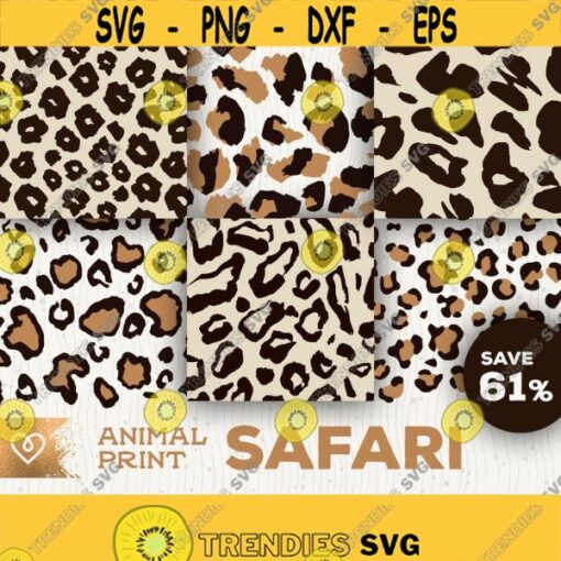 Safari Pattern Vol 1 Svg Leopard Animal Print Bundle Svg Cheetah Safari Pattern Svg Leopard Instant Download Svg Leopard Safari Print Design 622