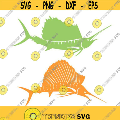 Sail Fish Cuttable Design SVG PNG DXF eps Designs Cameo File Silhouette Design 1778