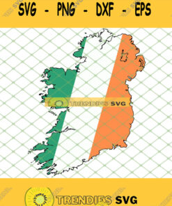 Saint Patricks Day Flag Ireland Outline Svg Png Dxf Eps 1 Svg Cut Files Svg Clipart Silhouette S