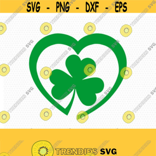 Saint Patricks Day Svg Shamrocks SVG Saint Patricks love heart Day Svg CriCut Files svg jpg png dxf Silhouette cameo Design 383