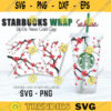 Sakura Starbucks Cup svg Cherry Blossom Flower Full Wrap for Starbucks cold cup 24 oz SVG PNG files for Cricut Digital download 240