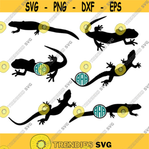 Salamander SVG cut file salamander monogram svg Lizard SVG cut file reptile svg cut file salamander silhouette Cricut svg dxf eps. .jpg