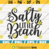 Salty Little Beach SVG Cut File Cricut Commercial use Instant Download Silhouette Clip art Summer SVG Design 440