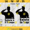 Salute The Troops Combo Pack svg png ai eps and dxf file types Can be used for decals printing t shirts CNC and more Design 306