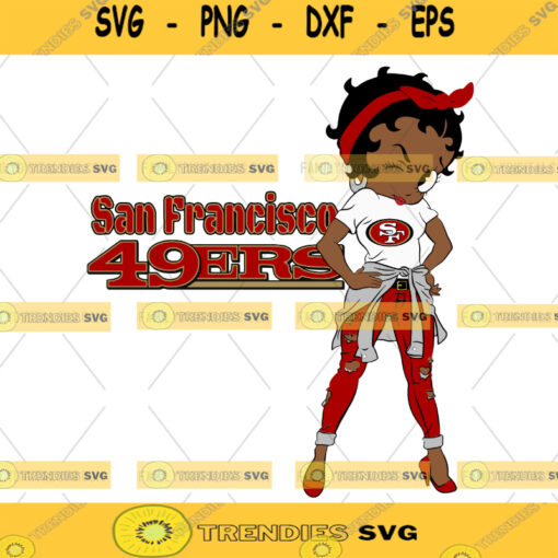San Francisco 49erss Black Girl Svg Girl NFL Svg Sport NFL Svg Black Girl Shirt Silhouette Svg Cutting Files Download Instant BaseBall Svg Football Svg HockeyTeam