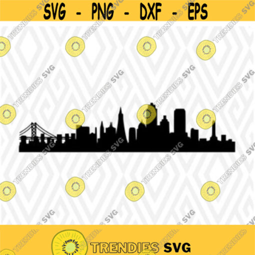 San Francisco SkyLine Cuttable Design in SVG DXF PNG Ai Pdf Eps Design 9