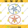 Sand Dollar Beach Cuttable SVG PNG DXF eps Designs Cameo File Silhouette Design 1349