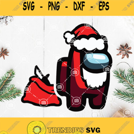 Santa Among Us Sus Among Us Christmas Svg Among Us Svg Santa Claus Svg Merry Christmas Svgm Christmas Gift Svg