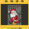 Santa Basketball Dunk Pattern Christmas SVG PNG DXF EPS 1