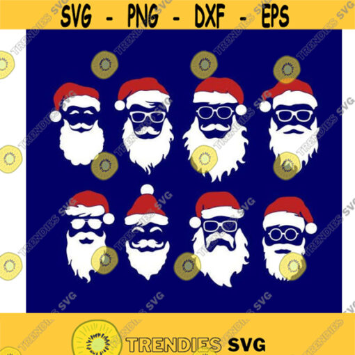 Santa Claus Christmas Cuttable Design SVG PNG DXF eps Designs Cameo File Silhouette Design 370