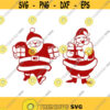 Santa Claus Gifts Christmas Cuttable Design SVG PNG DXF eps Designs Cameo File Silhouette Design 779
