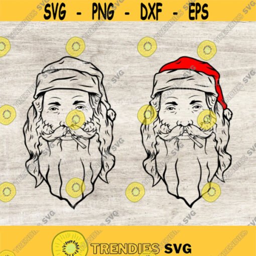 Santa Claus SVG Santa Svg cut file Santa Clipart Christmas vector Christmas svg Santa png Christmas Shirt santa silhouette Santa Design 101