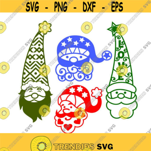 Santa Clause Whimsical Christmas Cuttable Design SVG PNG DXF eps Designs Cameo File Silhouette circut Design 1054