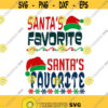 Santa Favorite Christmas Cuttable Design SVG PNG DXF eps Designs Cameo File Silhouette Design 923