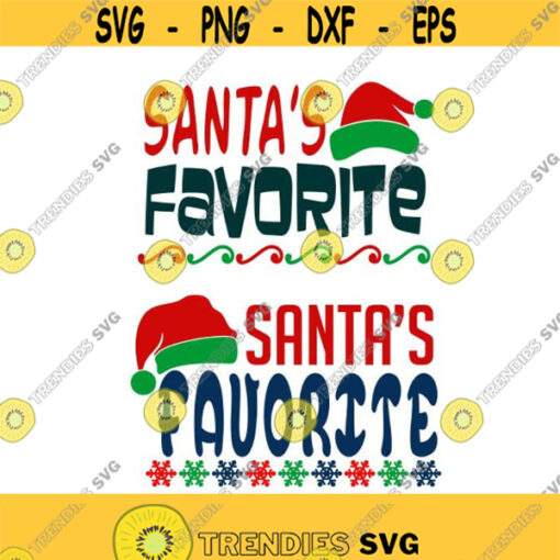 Santa Favorite Christmas Cuttable Design SVG PNG DXF eps Designs Cameo File Silhouette Design 923