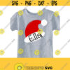 Santa Hat Monogram SVG Santa Hat SVG Christmas SVG Christmas Shirt Svg Digital Cut File Svg Dxf Pdf Ai Eps Jpeg Png