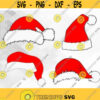 Santa Hat SVG Bundle Christmas SVG Bundle Santa svg eps png decal files for cricut silhouette cut files for cricut silhouette Design 17