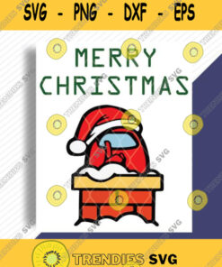 Santa Red Among Us Merry Christmas Svg Among Us Svg Svg Cut Files Svg Clipart Silhouette Svg Cri