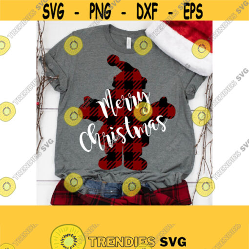 Santa SVG Christmas SVG Buffalo Plaid Svg Santa Clipart Christmas Clipart Digital Cut Files SVG Dxf Ai Pdf Eps Png Jpeg