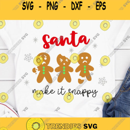 Santa SVG Gingerbread Man Svg Christmas Svg Merry Christmas Svg Funny Christmas Svg Svg Files For Cricut Sublimation Designs Downloads