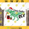 Santa Saurus Rex SVG Dinosaur Christmas SVG Christmas T Rex SVG cut files
