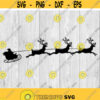 Santa Sleigh svg png ai eps dxf files for Auto Decals Vinyl Decals Printing T shirts CNC Cricut other cut files Design 36