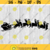 Santa Sleigh svg png ai eps dxf files for Auto Decals Vinyl Decals Printing T shirts CNC Cricut other cut files Design 38