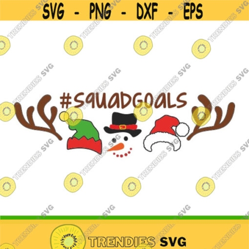 Santa Squad Svg Christmas Svg Kids Christmas Svg Elf Santa Hat Svg Reindeer Svg Snowman Svg Christmas Shirt Svg for Cricut Png Dxf Design 427