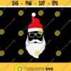 Santa svg Christmas svg Santa Face svg Santa sunglasses svg dxf Winter svg Holiday svg Vinyl Cut file Clipart Cricut Silhouette. Design 55