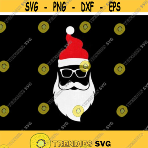 Santa svg Christmas svg Santa Face svg Santa sunglasses svg dxf Winter svg Holiday svg Vinyl Cut file Clipart Cricut Silhouette. Design 55